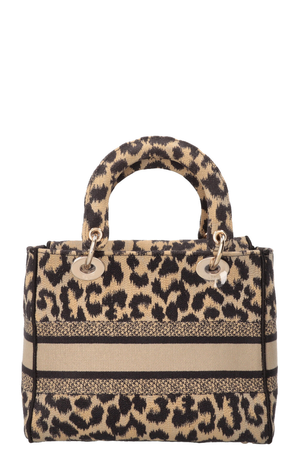 CHRISTIAN DIOR Medium Lady D-Lite Bag Mizzah Canvas Brown