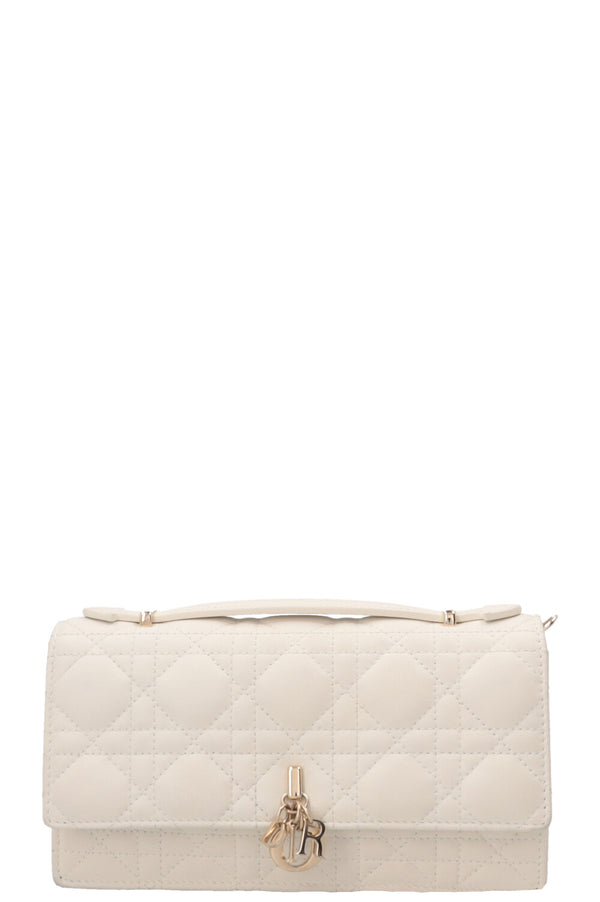 CHRISTIAN DIOR My Dior Top Handle Bag Cannage Leather White