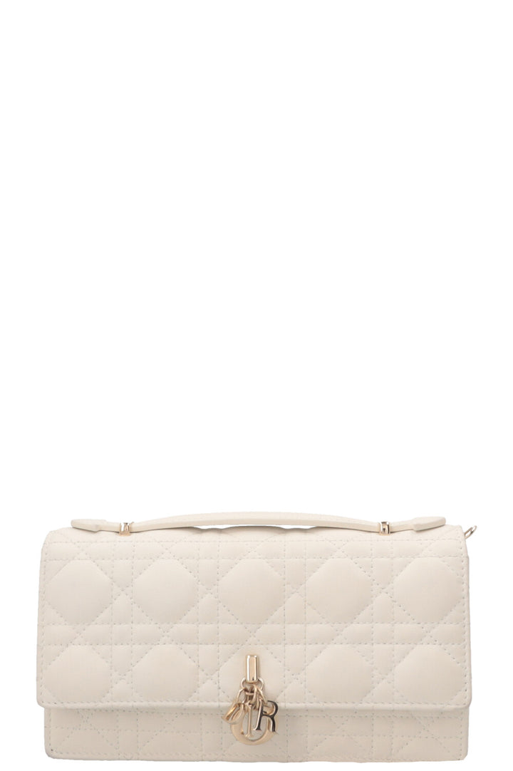 CHRISTIAN DIOR My Dior Top Handle Bag Cannage Leather White