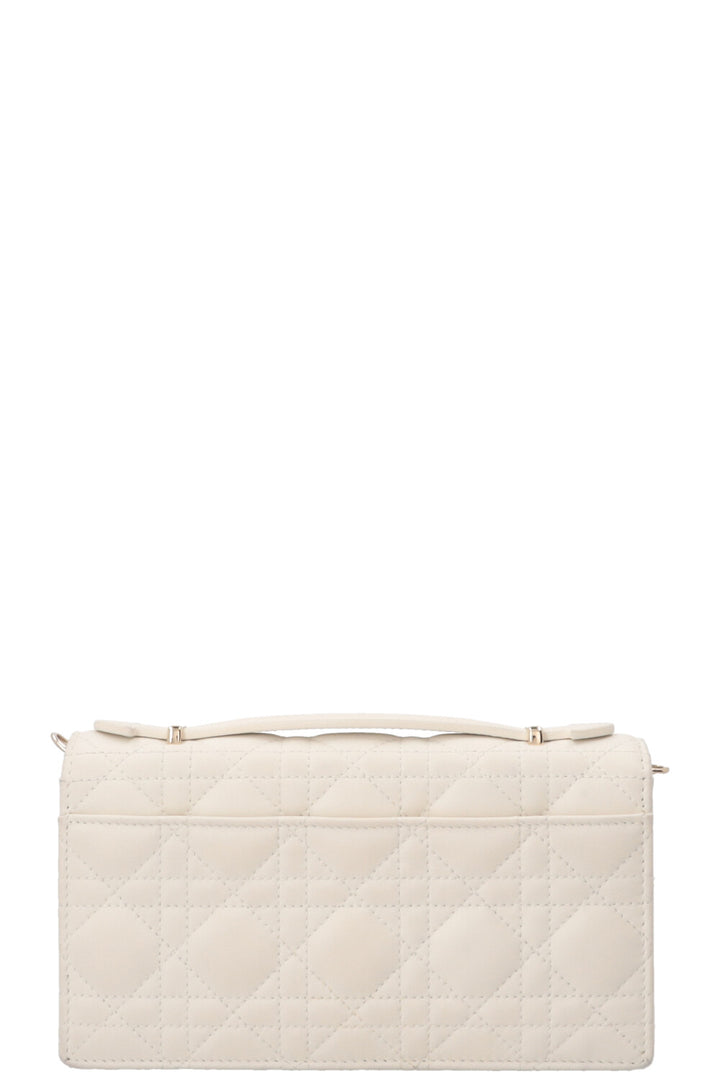 CHRISTIAN DIOR My Dior Top Handle Bag Cannage Leather White