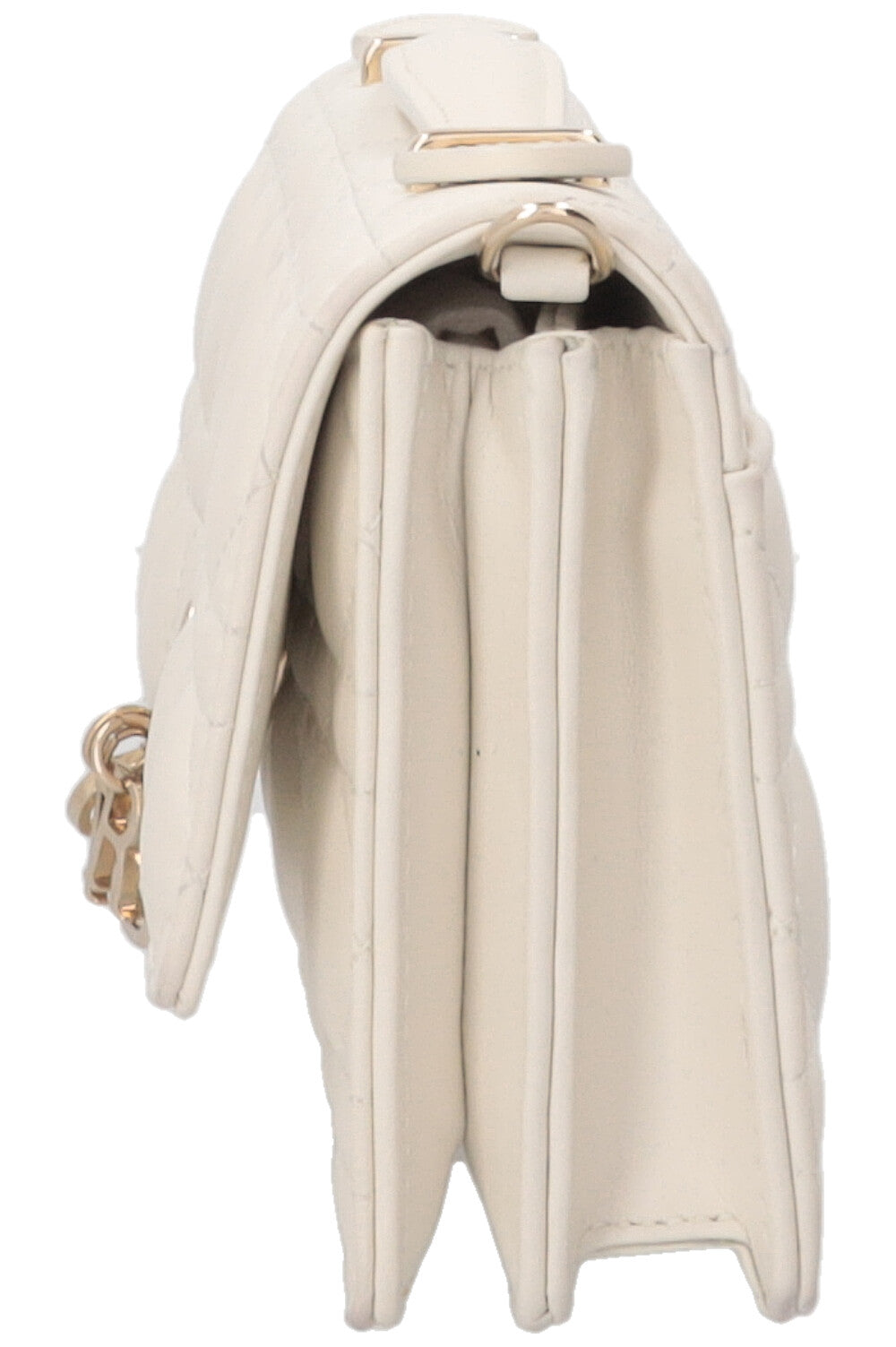 CHRISTIAN DIOR My Dior Top Handle Bag Cannage Leather White