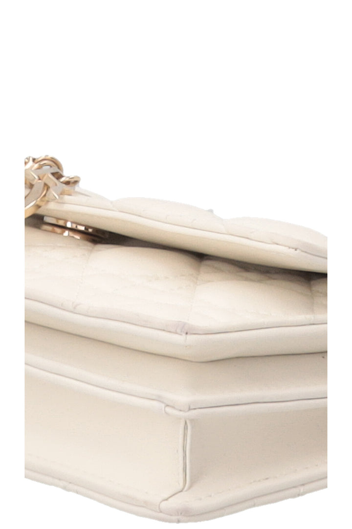 CHRISTIAN DIOR My Dior Top Handle Bag Cannage Leather White