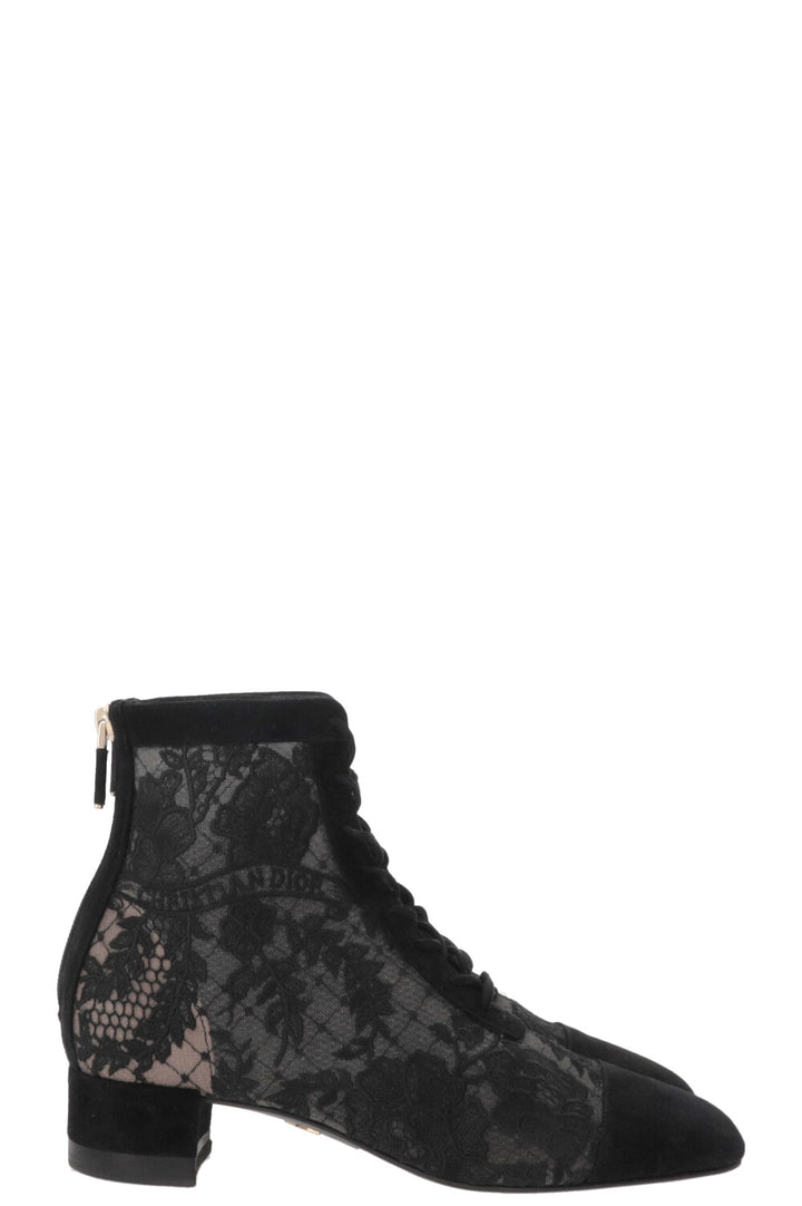 CHRISTIAN DIOR Bottines Naughtily-D Lace Black