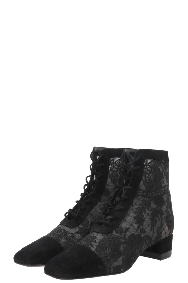 CHRISTIAN DIOR Bottines Naughtily-D Lace Black