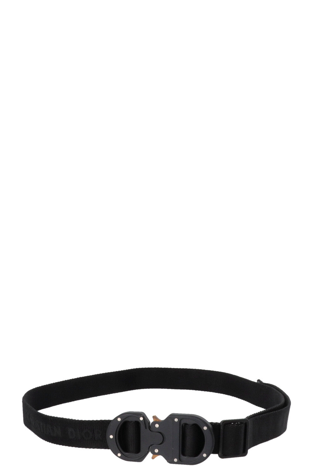 CHRISTIAN DIOR Rollercoaster Buckle Belt Black
