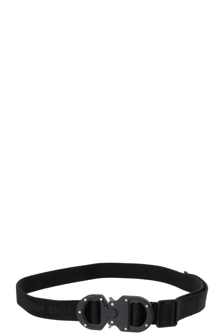 CHRISTIAN DIOR Rollercoaster Buckle Belt Black