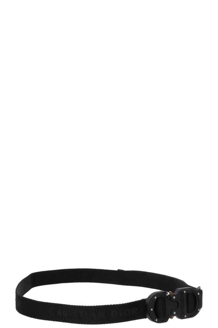 CHRISTIAN DIOR Rollercoaster Buckle Belt Black