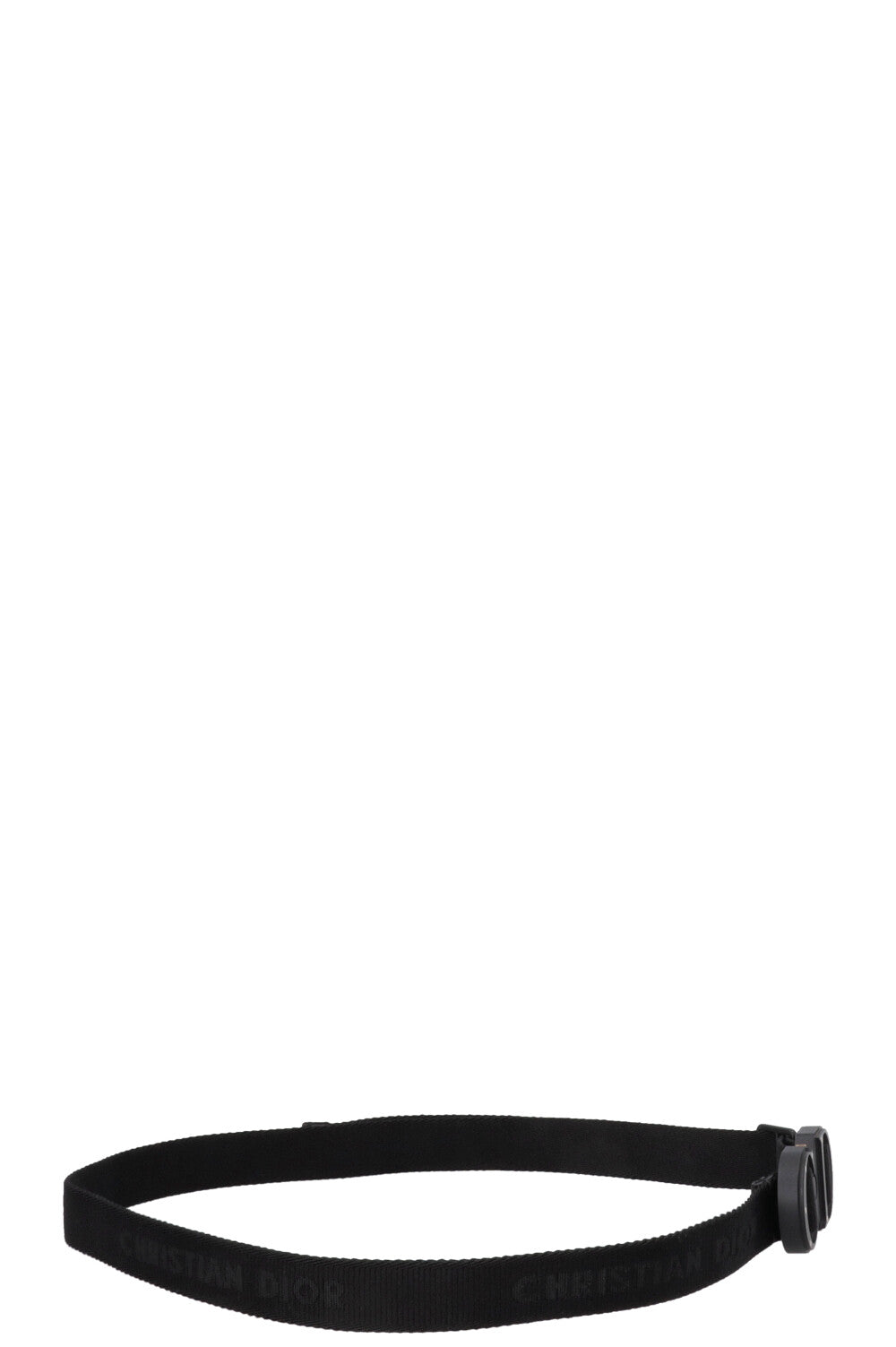 CHRISTIAN DIOR Rollercoaster Buckle Belt Black