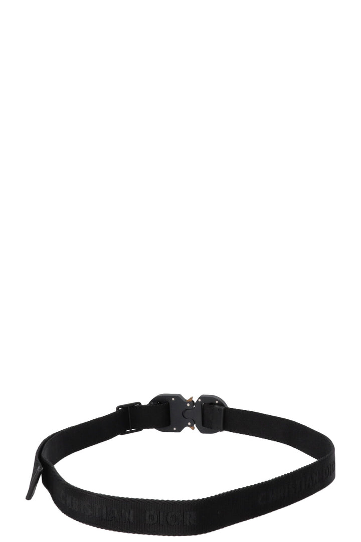 CHRISTIAN DIOR Rollercoaster Buckle Belt Black