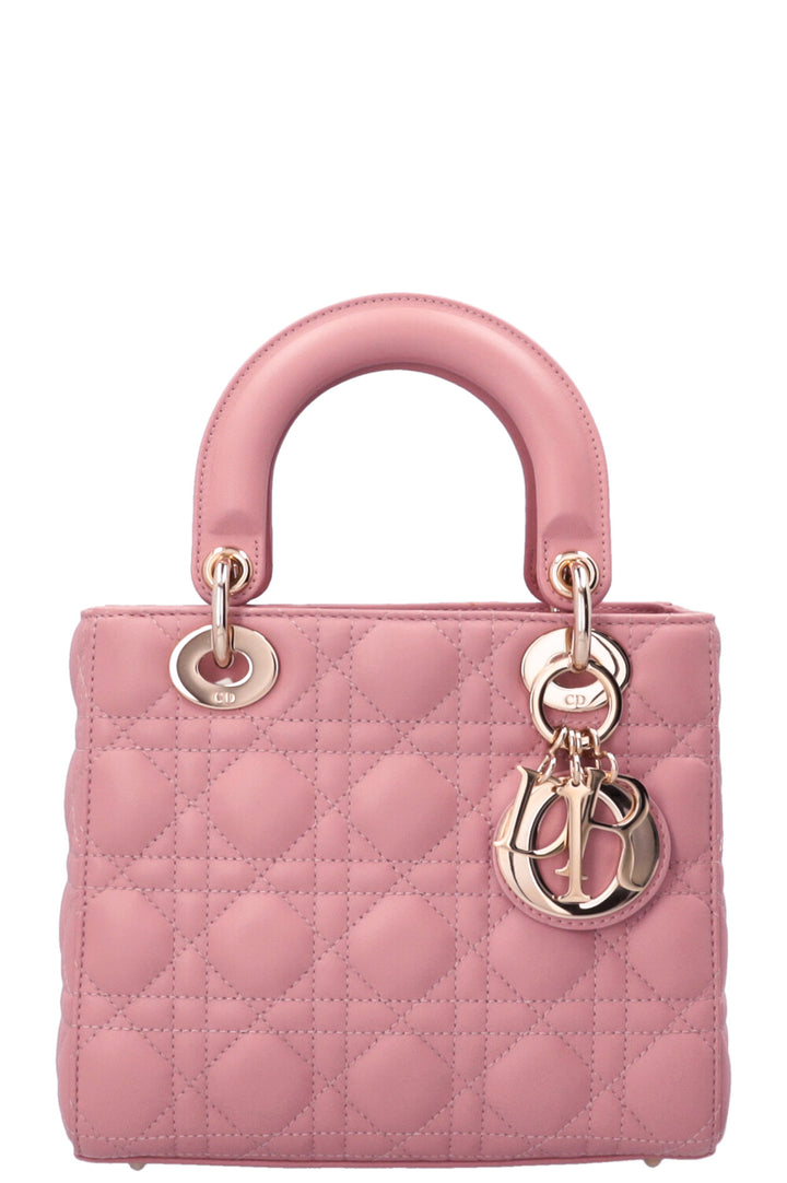 CHRISTIAN DIOR Small Lady Dior ABCDior Bag Pink