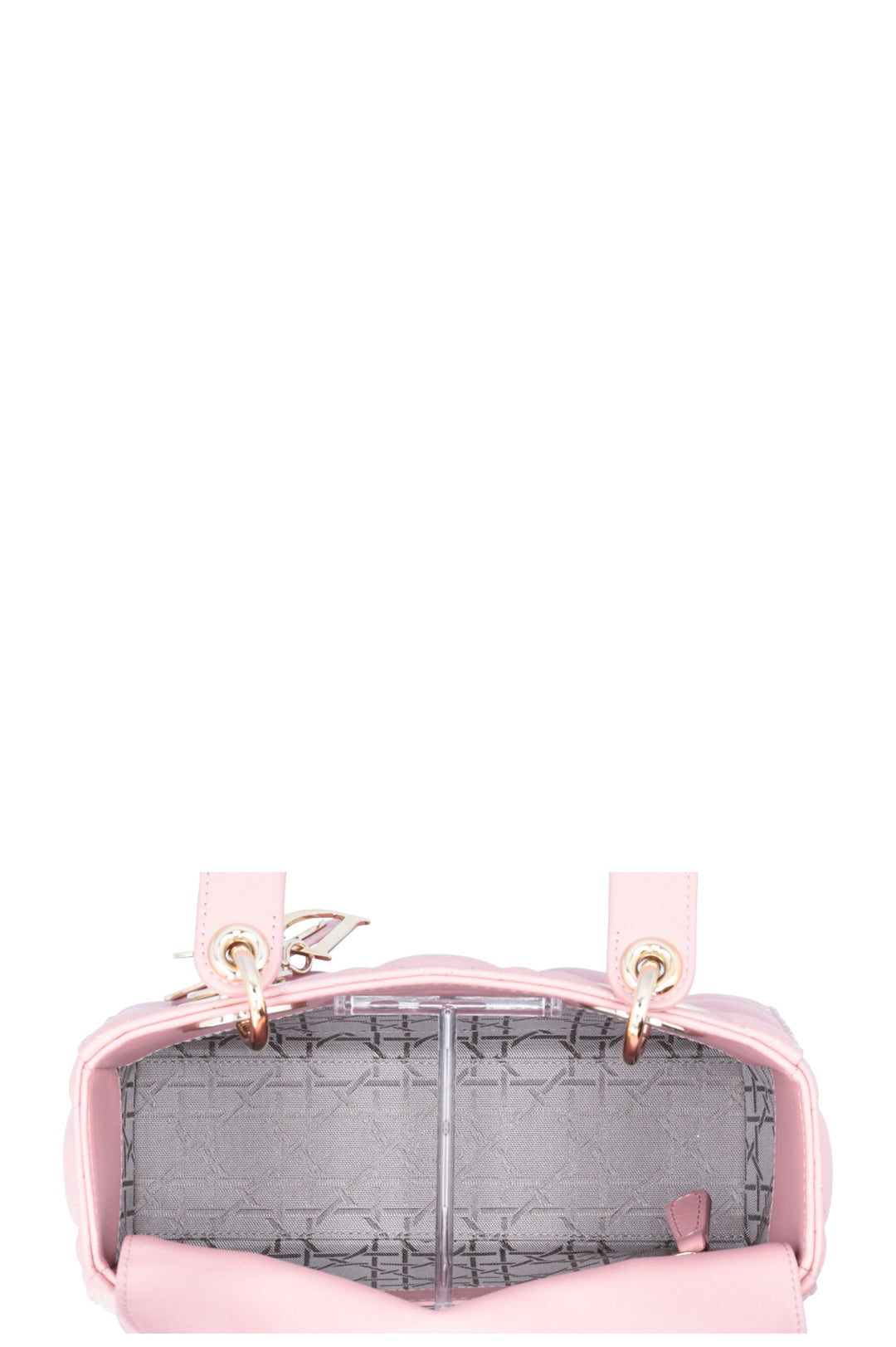 CHRISTIAN DIOR Small Lady Dior ABCDior Bag Pink