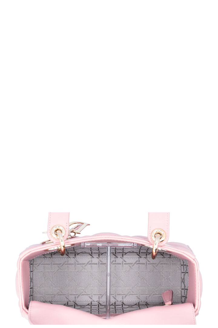 CHRISTIAN DIOR Small Lady Dior ABCDior Bag Pink