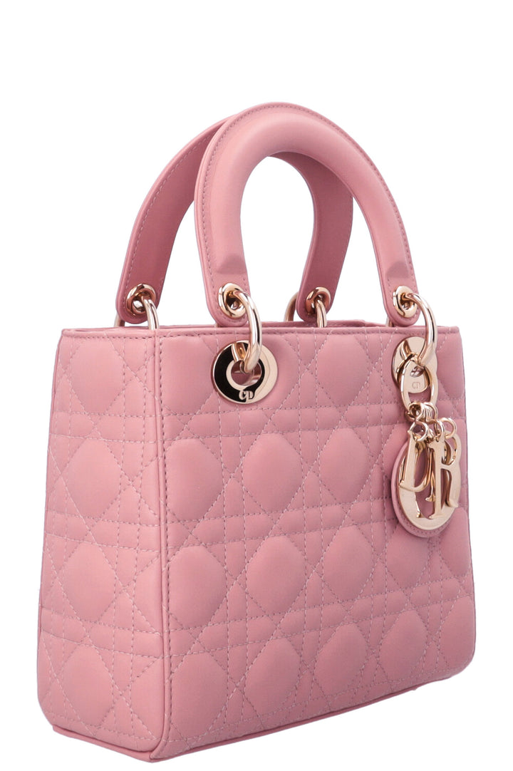 CHRISTIAN DIOR Small Lady Dior ABCDior Bag Pink