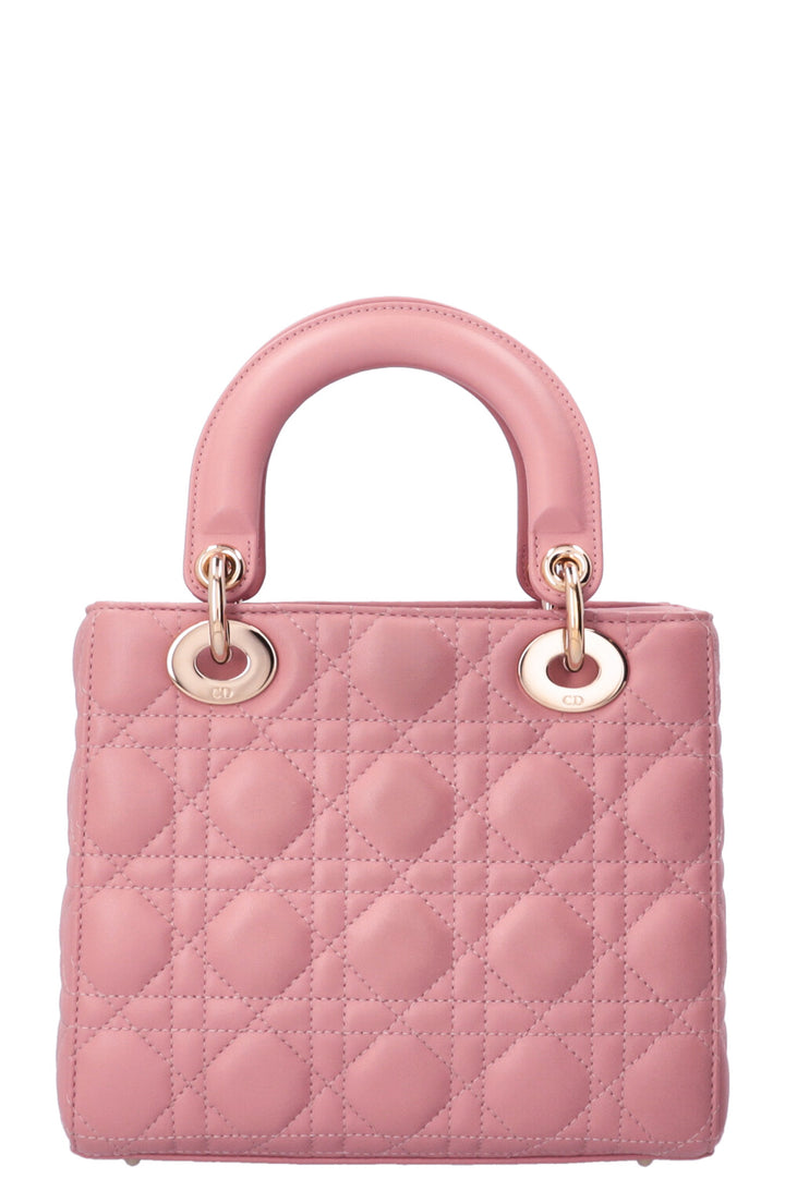 CHRISTIAN DIOR Small Lady Dior ABCDior Bag Pink