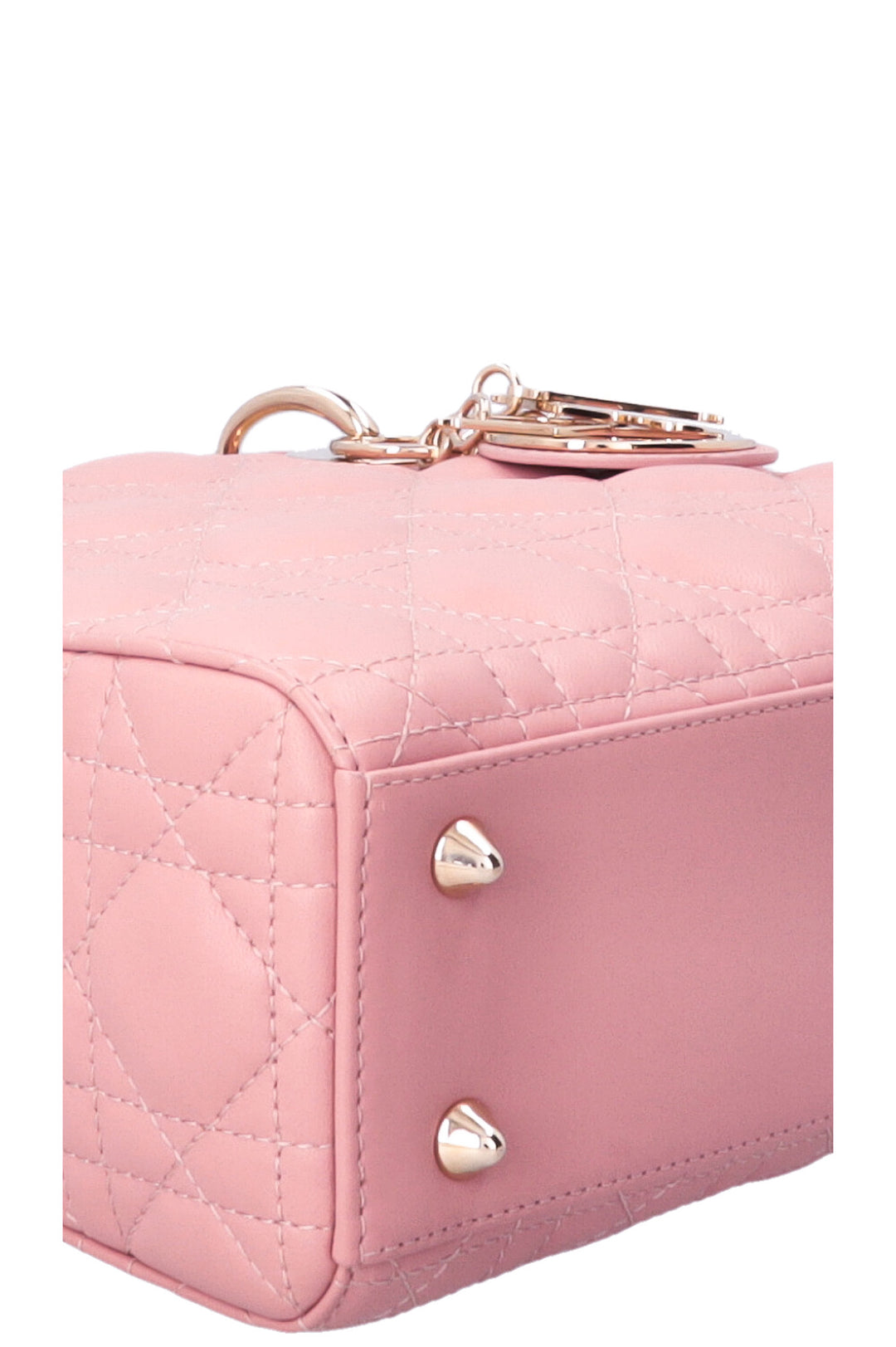 CHRISTIAN DIOR Small Lady Dior ABCDior Bag Pink