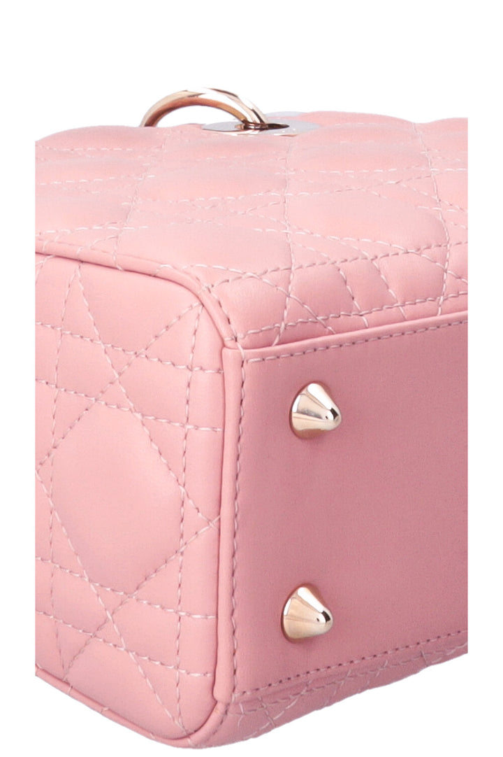 CHRISTIAN DIOR Small Lady Dior ABCDior Bag Pink