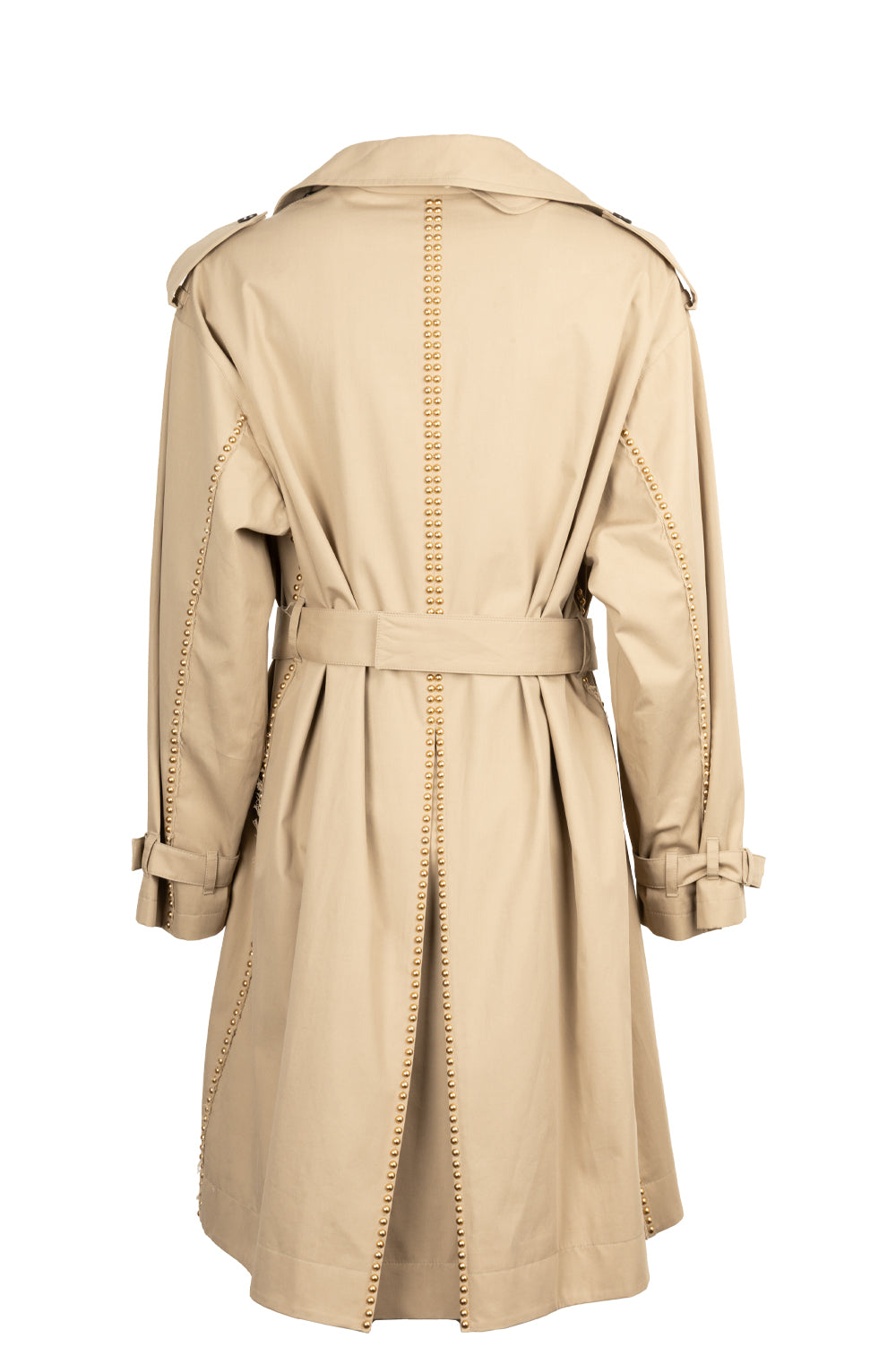CHRISTIAN DIOR Studded Trench Coat Beige – REAWAKE