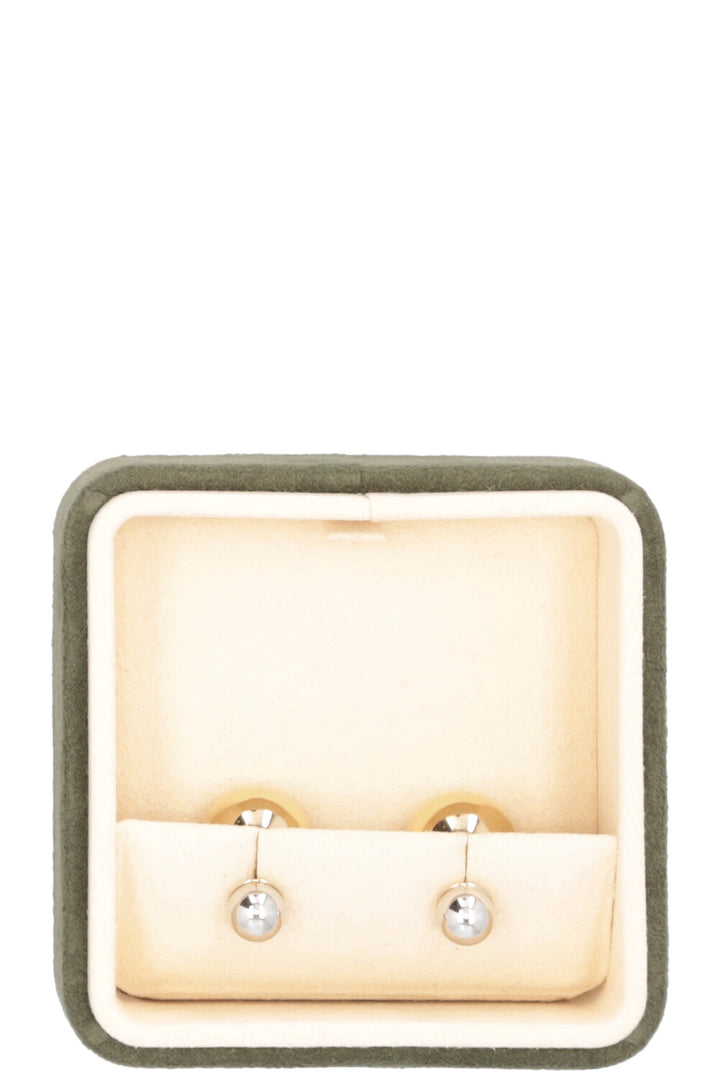 CHRISTIAN DIOR Tribal Earrings Gold Silver