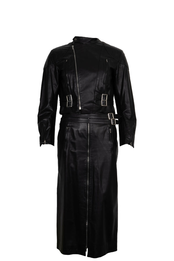 CHRISTIAN DIOR Two Piece Leather Black