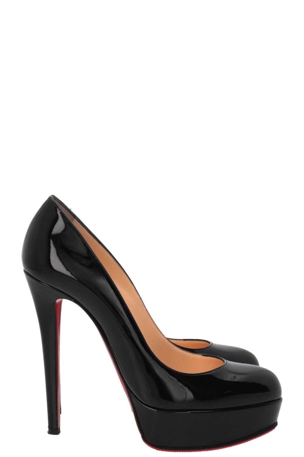CHRISTIAN LOUBOUTIN Bianca 140 Platform Pumps Patent Black