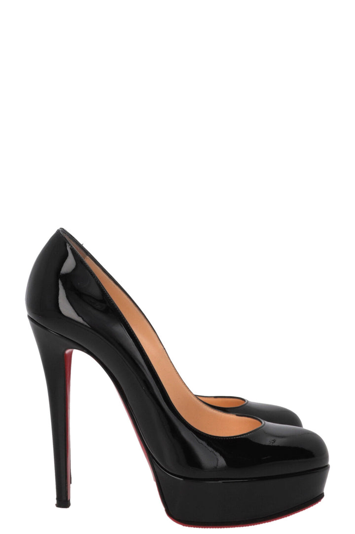 CHRISTIAN LOUBOUTIN Bianca 140 Platform Pumps Patent Black
