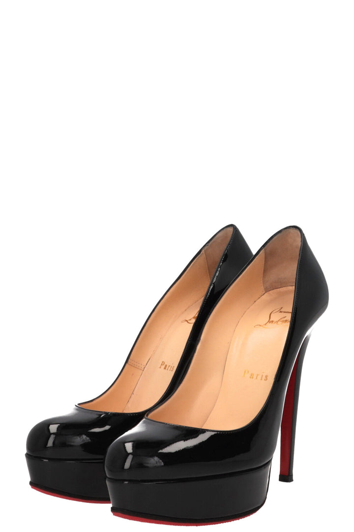 CHRISTIAN LOUBOUTIN Bianca 140 Platform Pumps Patent Black
