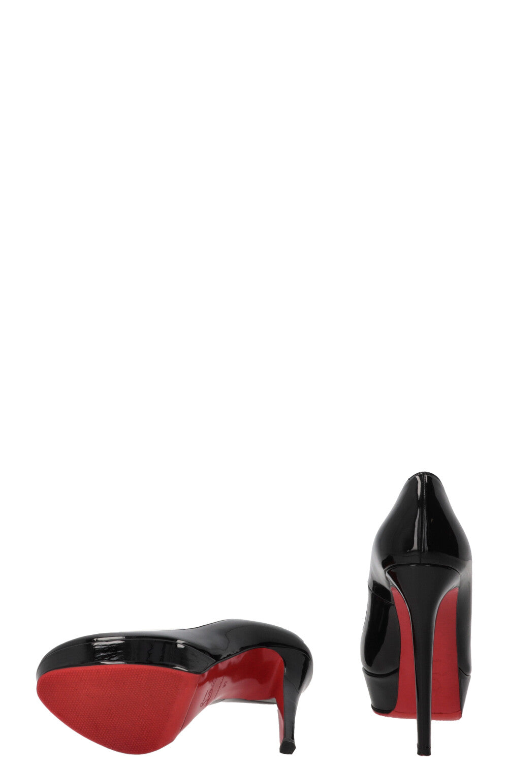 CHRISTIAN LOUBOUTIN Bianca 140 Platform Pumps Patent Black