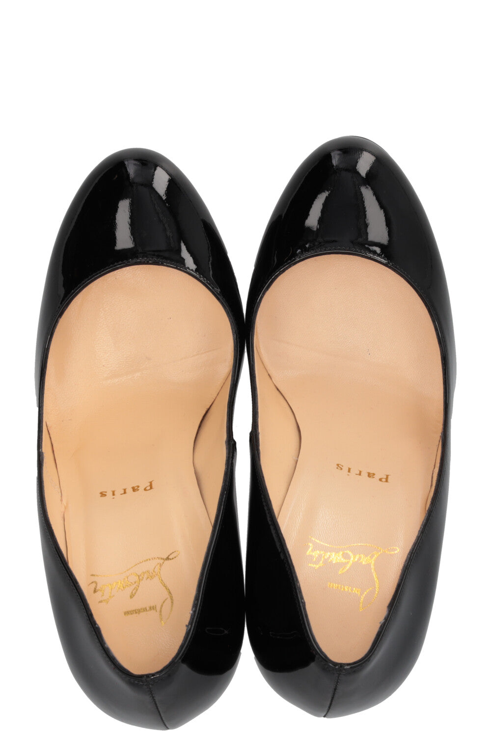 CHRISTIAN LOUBOUTIN Bianca 140 Platform Pumps Patent Black