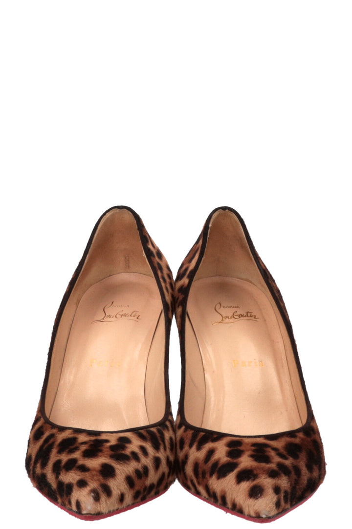 CHRISTIAN LOUBOUTIN Cheetah Heels Calf hair Brown