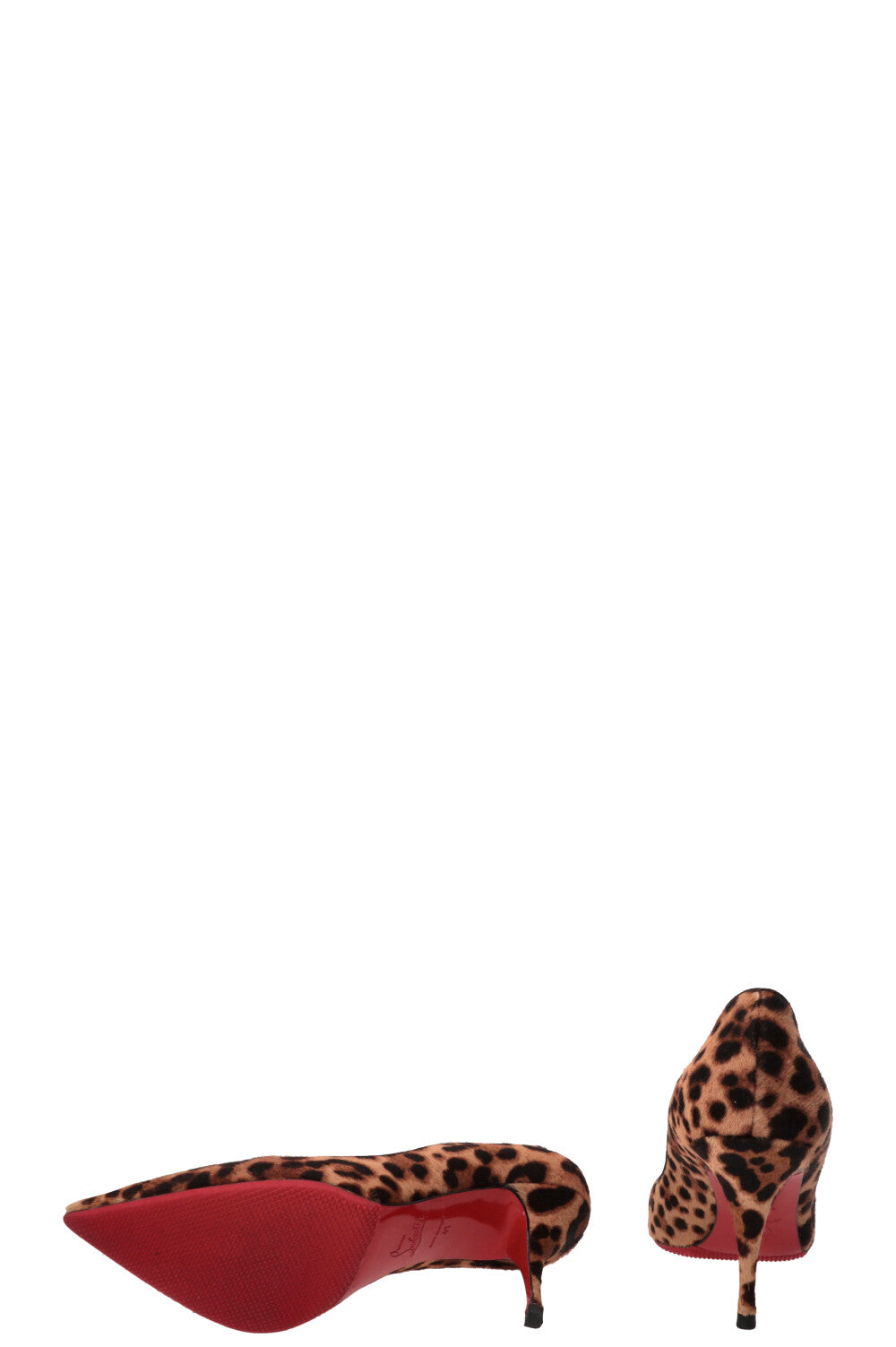 CHRISTIAN LOUBOUTIN Cheetah Heels Calf hair Brown