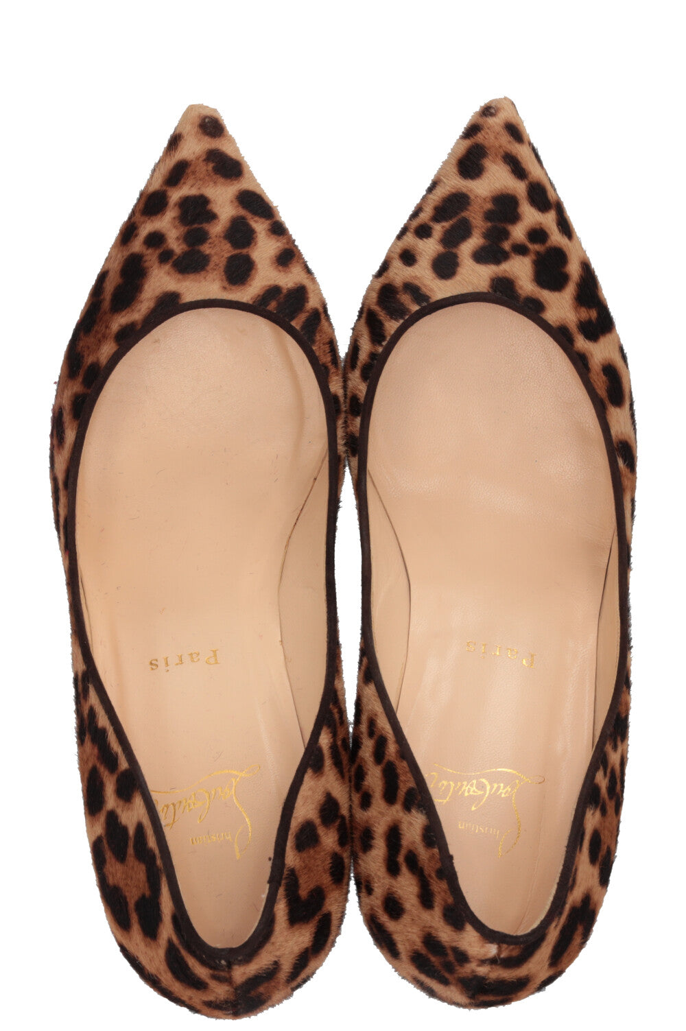 CHRISTIAN LOUBOUTIN Cheetah Heels Calf hair Brown