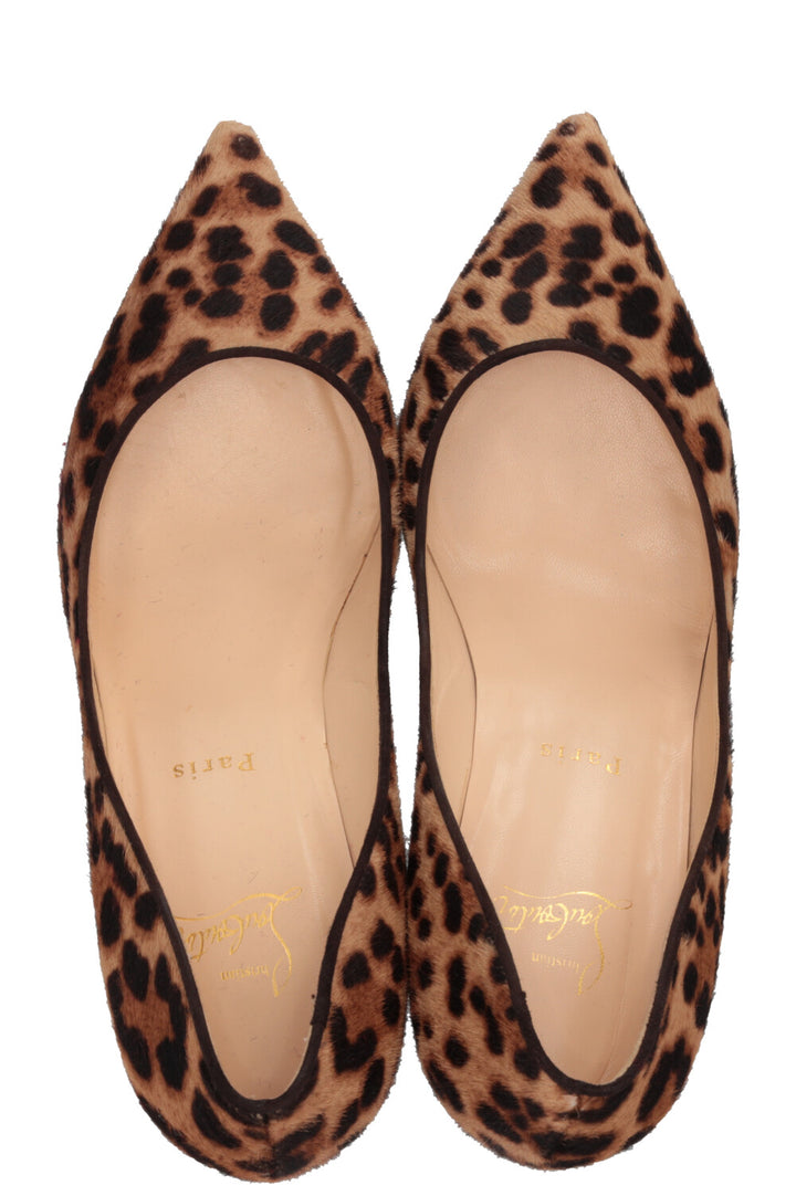 CHRISTIAN LOUBOUTIN Cheetah Heels Calf hair Brown