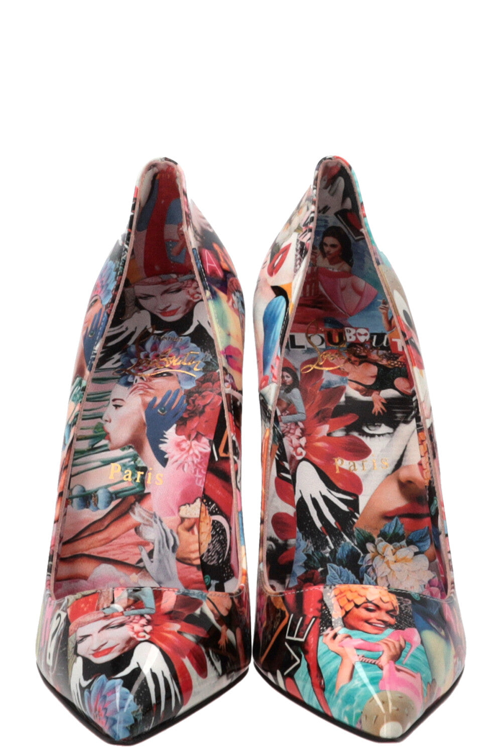 CHRISTIAN LOUBOUTIN Graphic Print So Kate 120 Patent Multicolor