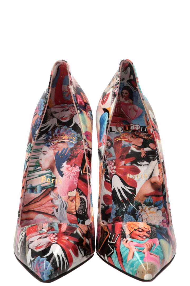 CHRISTIAN LOUBOUTIN Graphic Print So Kate 120 Patent Multicolor