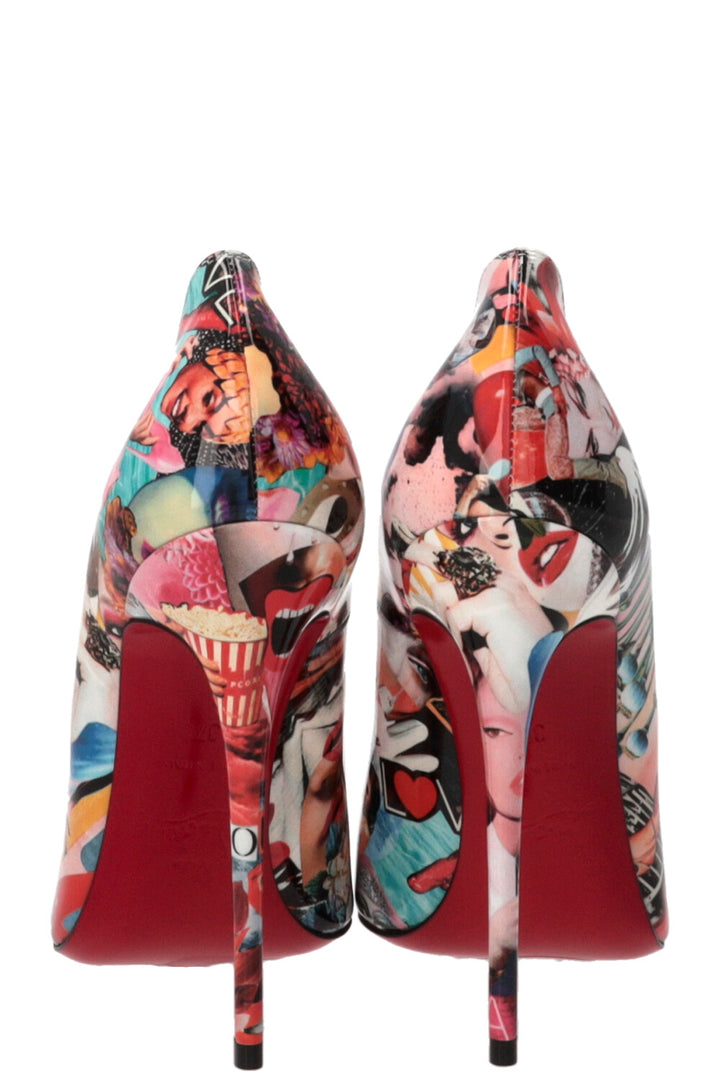 CHRISTIAN LOUBOUTIN Graphic Print So Kate 120 Patent Multicolor