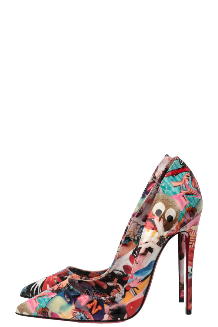 CHRISTIAN LOUBOUTIN Graphic Print So Kate 120 Patent Multicolor