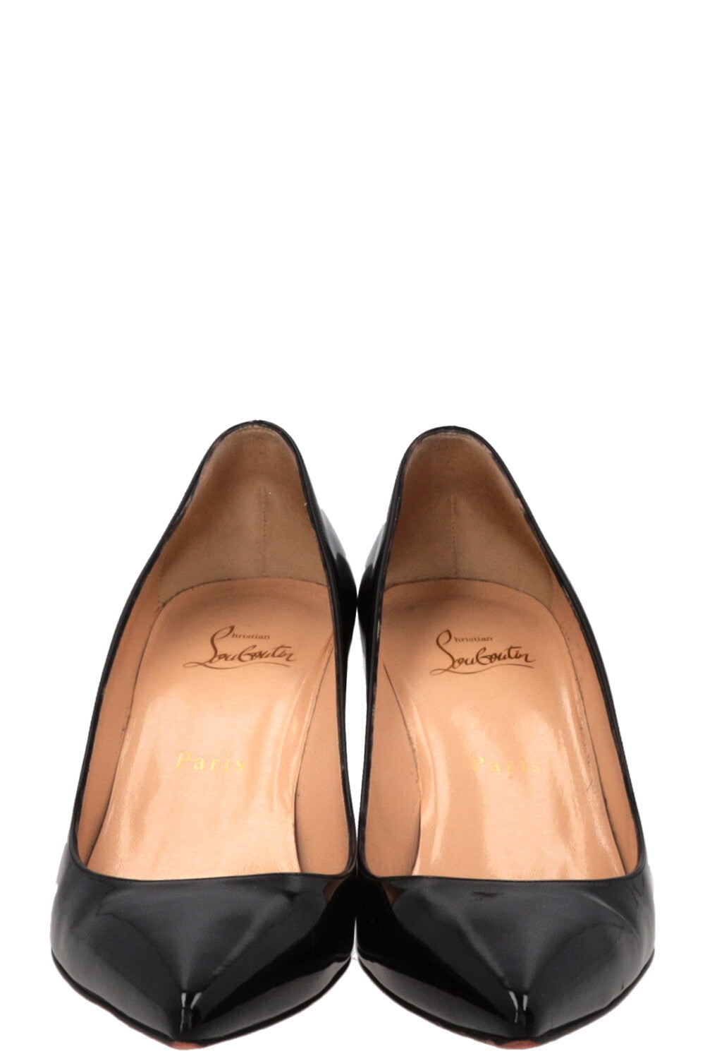CHRISTIAN LOUBOUTIN Escarpins Kate 70 en cuir verni noir