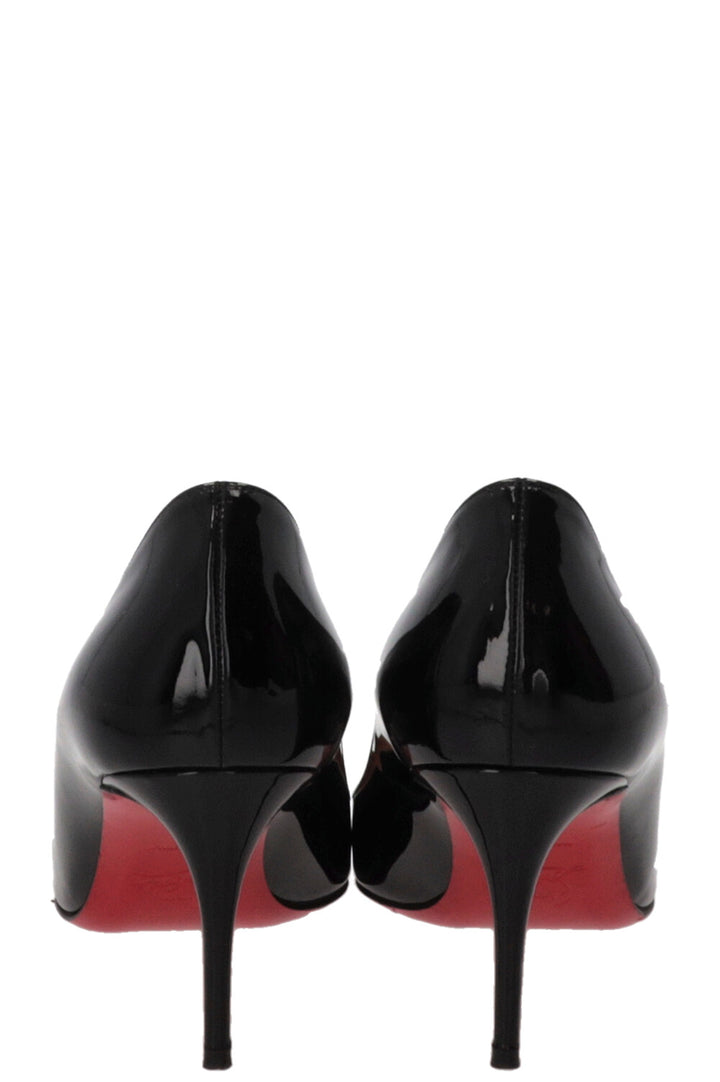CHRISTIAN LOUBOUTIN Escarpins Kate 70 en cuir verni noir