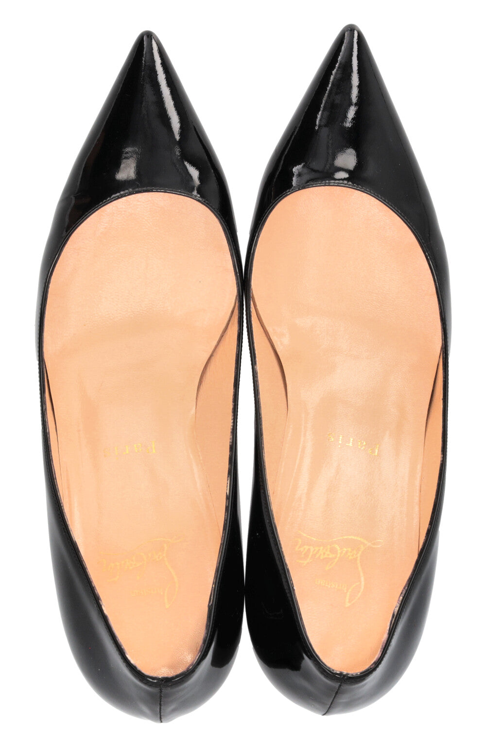 CHRISTIAN LOUBOUTIN Escarpins Kate 70 en cuir verni noir