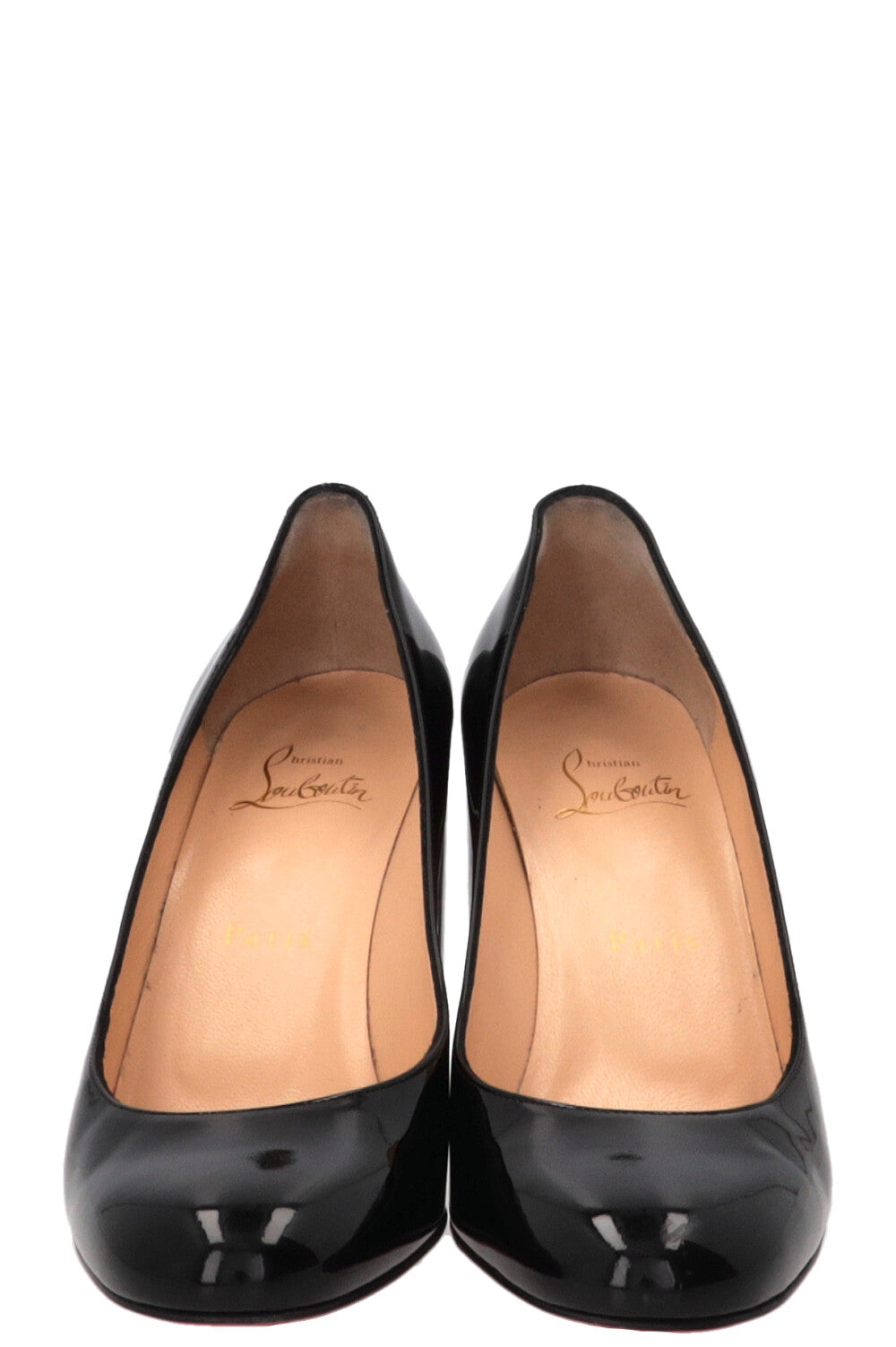 CHRISTIAN LOUBOUTIN Miss Sabina Patent Leather Pumps Black