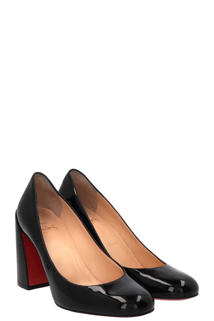 CHRISTIAN LOUBOUTIN Miss Sabina Patent Leather Pumps Black