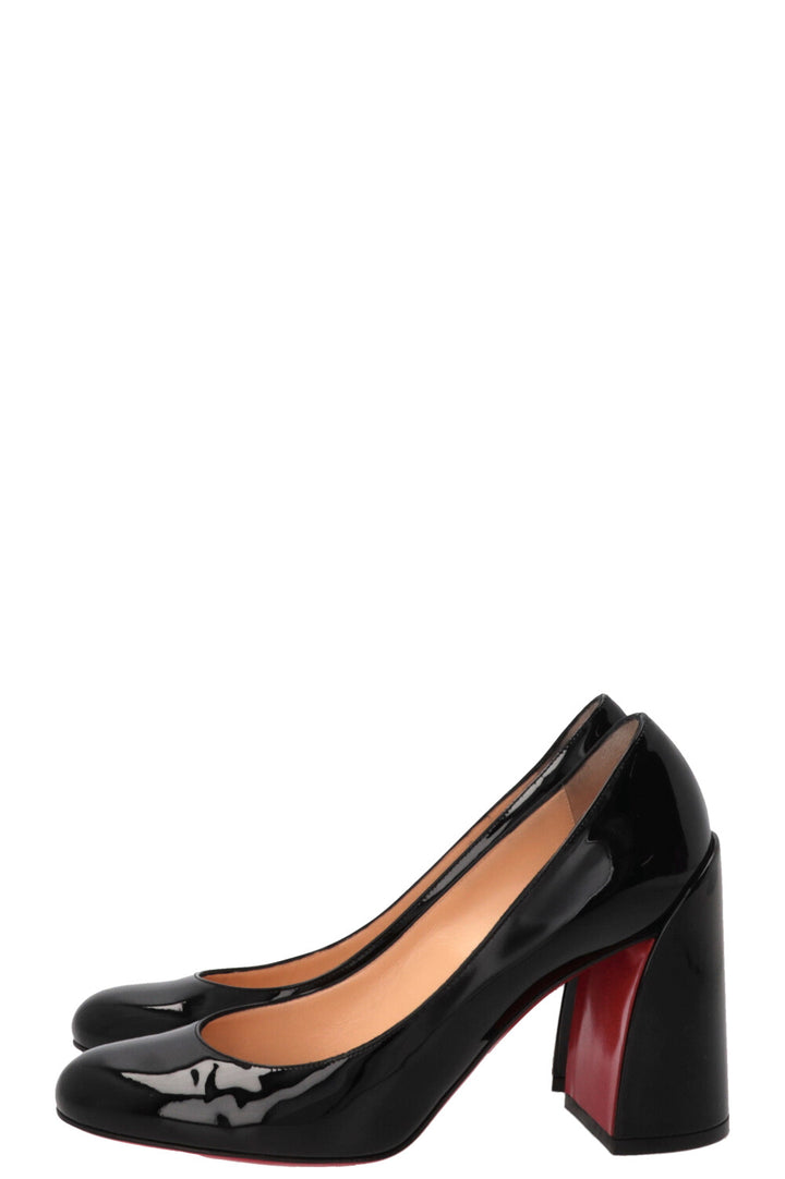 CHRISTIAN LOUBOUTIN Miss Sabina Patent Leather Pumps Black