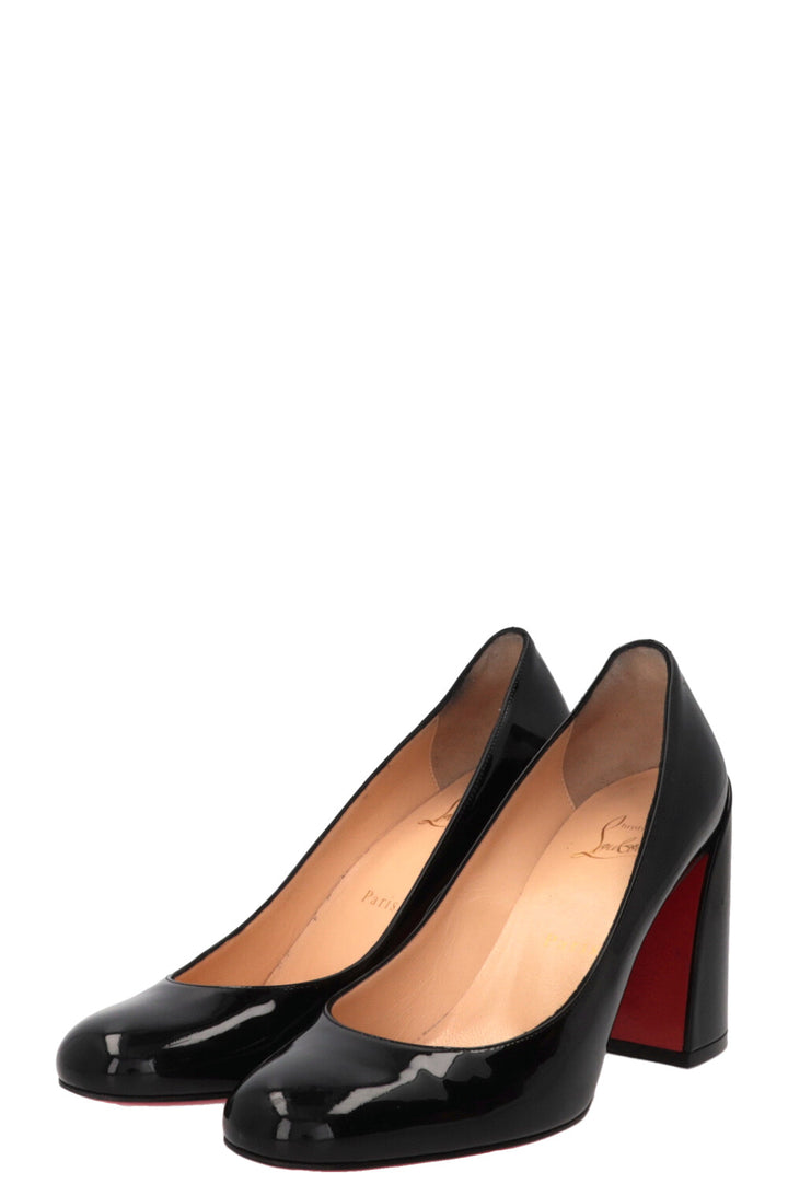 CHRISTIAN LOUBOUTIN Miss Sabina Patent Leather Pumps Black