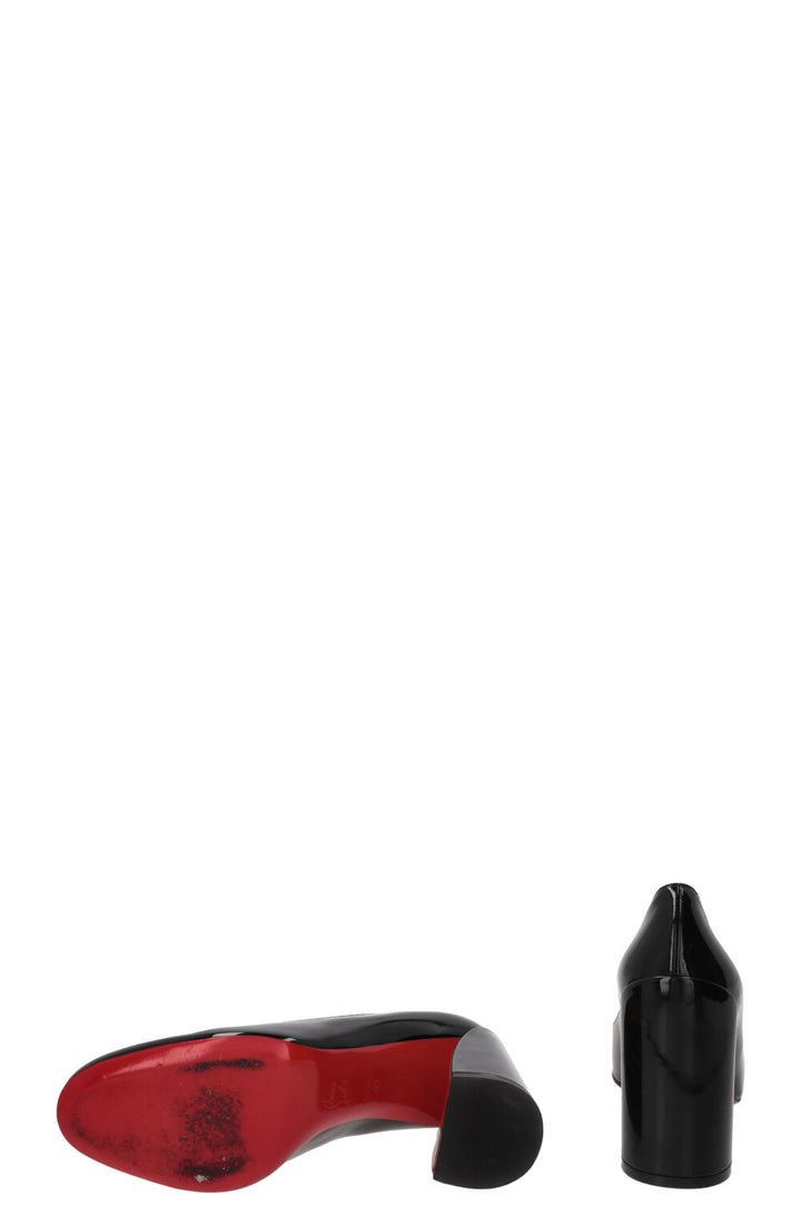 CHRISTIAN LOUBOUTIN Miss Sabina Patent Leather Pumps Black
