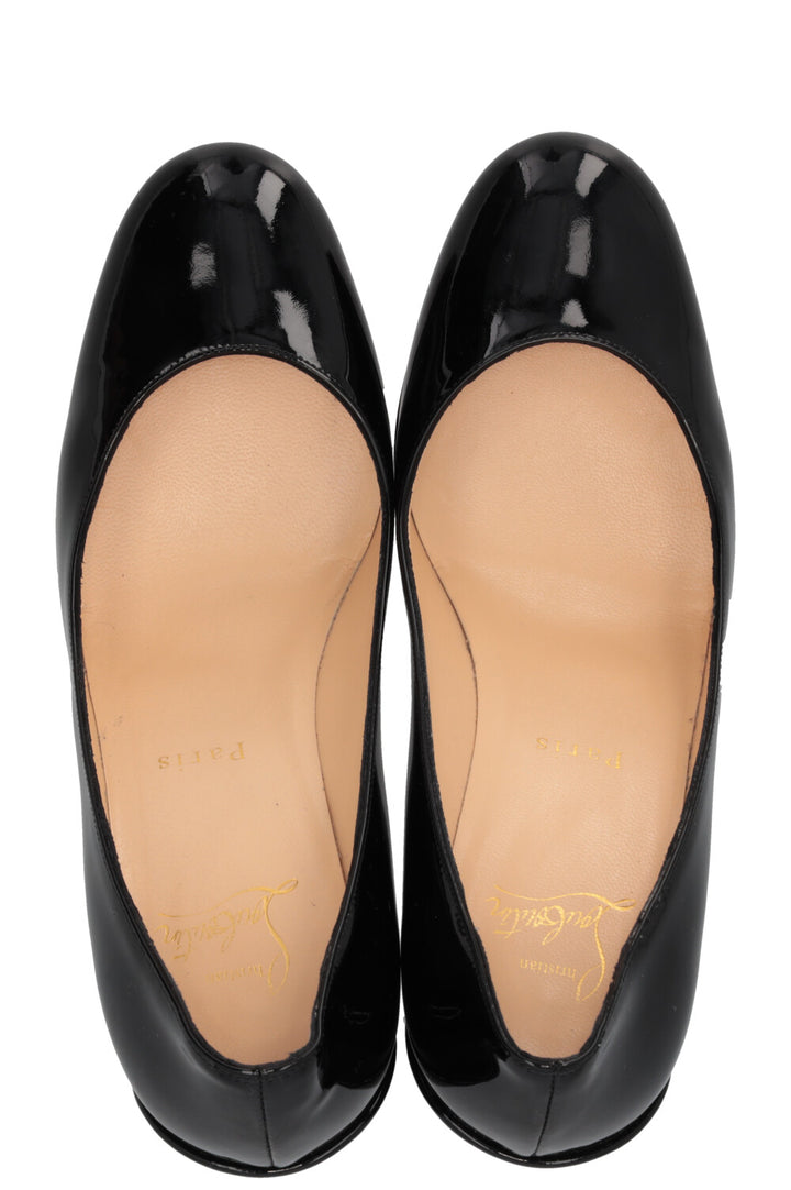 CHRISTIAN LOUBOUTIN Miss Sabina Patent Leather Pumps Black