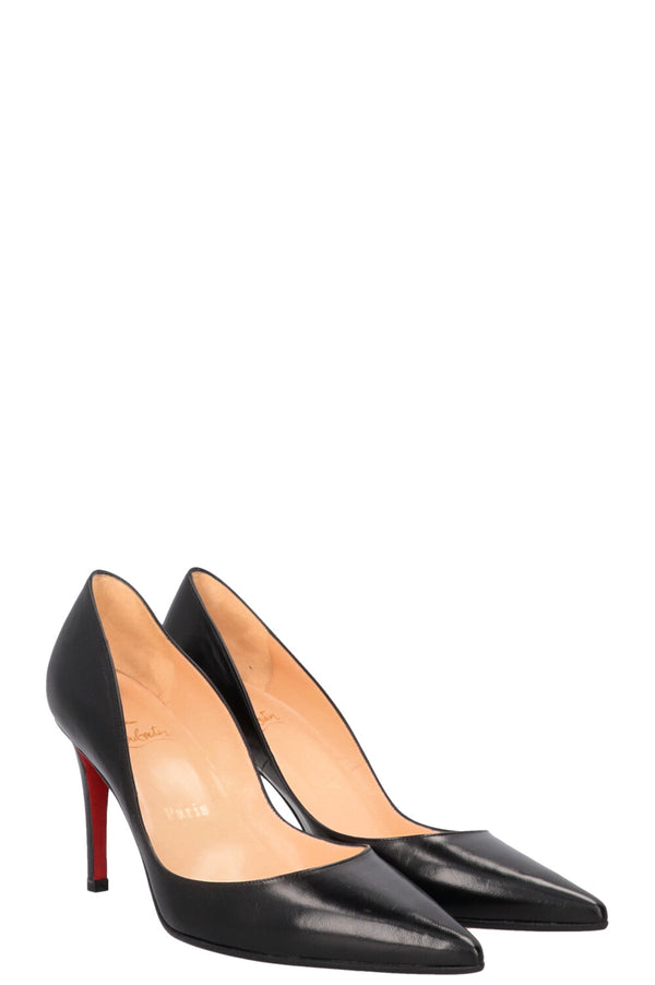 CHRISTIAN LOUBOUTIN New Decoltissimmo 85 Escarpins Cuir Noir