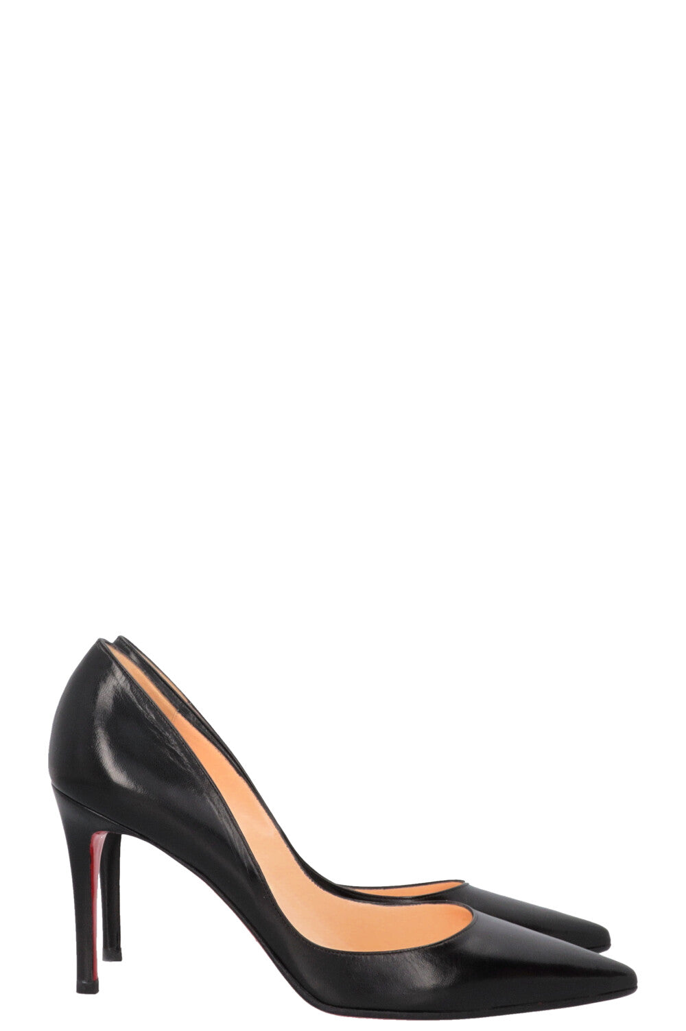 CHRISTIAN LOUBOUTIN New Decoltissimmo 85 Escarpins Cuir Noir