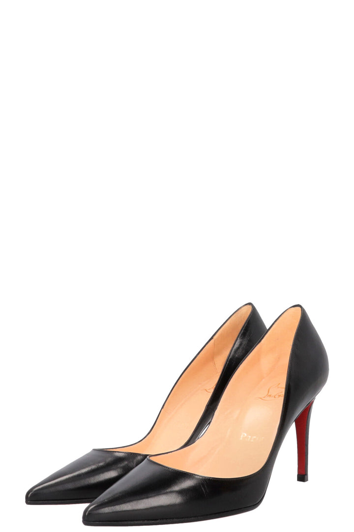 CHRISTIAN LOUBOUTIN New Decoltissimmo 85 Escarpins Cuir Noir
