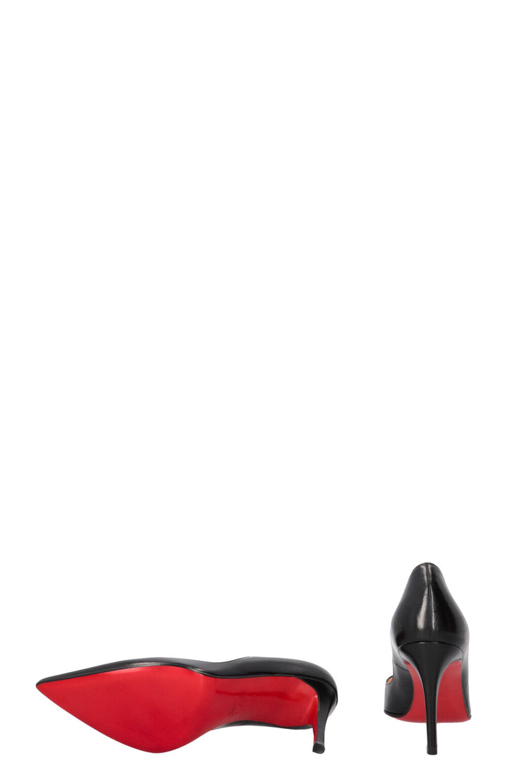 CHRISTIAN LOUBOUTIN New Decoltissimmo 85 Escarpins Cuir Noir