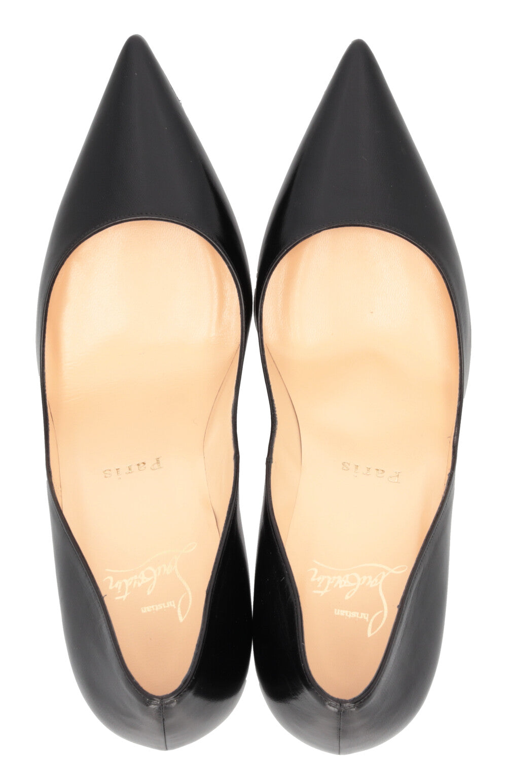 CHRISTIAN LOUBOUTIN New Decoltissimmo 85 Escarpins Cuir Noir